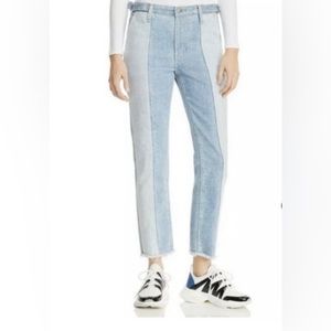 NWOT AG Isabelle Paneled Straight Jeans in Infamous Size 29